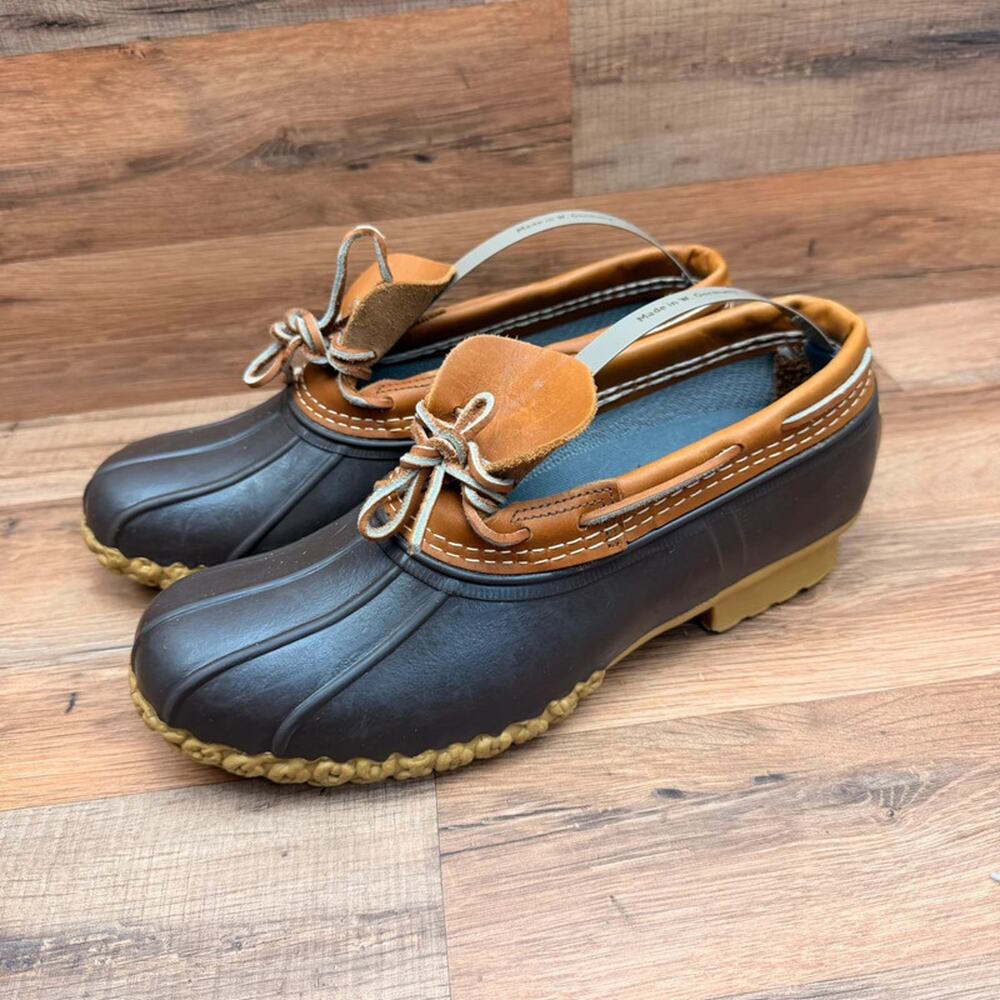 LL Bean boat M9 Wo’s 11 Brown Moc Leather Duck Shoes